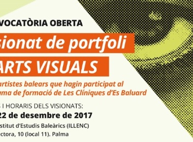 Llista de seleccionats per al visionat de portfoli d'arts visuals